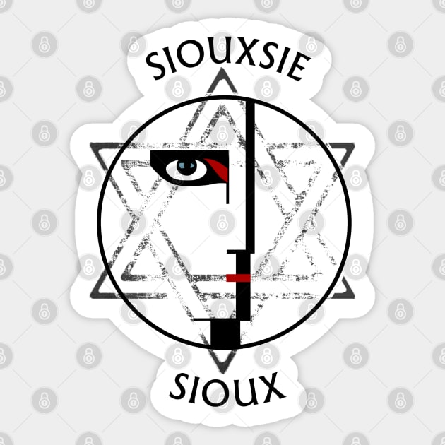 Siouxsie Sioux - Bauhaus. Sticker by OriginalDarkPoetry